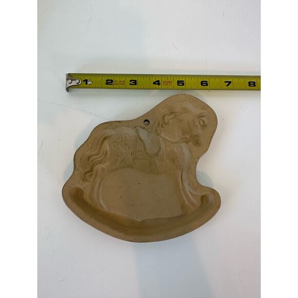 Vintage Cookie Mold Rocking Horse, Baking Stone, Brown Bag Cookie Art 1986 - Picture 8 of 11